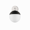 Stellar 1-Light Wall Sconce-MID-5655 in Opal Polished Nickel
