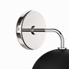 Stellar 1-Light Wall Sconce-MID-5655 in Opal Polished Nickel