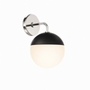 Stellar 1-Light Wall Sconce-MID-5655 in Opal Polished Nickel