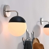 Stellar 1-Light Wall Sconce-MID-5655 in Opal Polished Nickel
