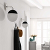 Stellar 1-Light Wall Sconce-MID-5655 in Opal Polished Nickel