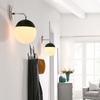 Stellar 1-Light Wall Sconce-MID-5655 in Opal Polished Nickel