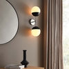 Stellar 2-Light Wall Sconce in Opal Polished Nickel