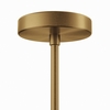 Stellar 5-Light Chandelier in Opal Satin Brass