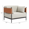 Stirbe Armchair in Gray