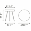 Stuart Side Table in Natural