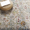 Success Manuka Distressed Vintage Floral Lattice 4x6 Area Rug in Multicolored