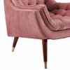 Suggest Button Tufted Upholstered Velvet Lounge Chair