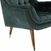 Suggest Button Tufted Upholstered Velvet Lounge Chair
