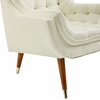 Suggest Button Tufted Upholstered Velvet Lounge Chair