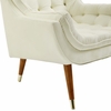 Suggest Button Tufted Upholstered Velvet Lounge Chair