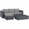 Summon 3 Piece Outdoor Patio Sunbrella&reg; Sectional Set