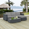 Summon 3 Piece Outdoor Patio Sunbrella&reg; Sectional Set