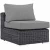 Summon 5 Piece Outdoor Patio Wicker Sectional Set