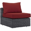 Summon 5 Piece Outdoor Patio Wicker Sectional Set