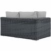 Summon Outdoor Patio Sunbrella Left Arm Loveseat