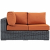 Summon Outdoor Patio Sunbrella Left Arm Loveseat