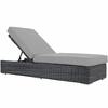 Summon Outdoor Patio Sunbrella&reg; Chaise Lounge in Canvas Gray