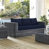 Summon Outdoor Patio Sunbrella&reg; Sofa in Canvas Navy