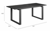 Sundar Dining Table in Black