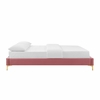 Sunny Performance Velvet King Bed in Dusty Rose