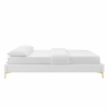 Leah Chevron Tufted Performance Velvet Queen Platform Bed-MOD-6977 in White