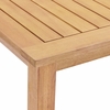 Syracuse 6 Piecce Outdoor Patio Eucalyptus Wood Dining Set in Natural Gray