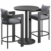 Tahoe 3-Piece Outdoor Patio Aluminum Bar Set