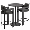 Tahoe 3-Piece Outdoor Patio Aluminum Bar Set