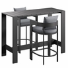 Tahoe 3-Piece Outdoor Patio Aluminum Bar Table Set