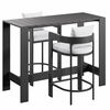 Tahoe 3-Piece Outdoor Patio Aluminum Bar Table Set