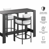 Tahoe 3-Piece Outdoor Patio Aluminum Bar Table Set