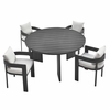 Tahoe 5-Piece Outdoor Patio Aluminum Dining Set