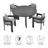 Tahoe 5-Piece Outdoor Patio Aluminum Dining Set