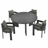 Tahoe 5-Piece Outdoor Patio Aluminum Dining Set
