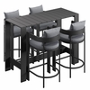 Tahoe 5-Piece Outdoor Patio Bar Table Set