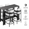 Tahoe 5-Piece Outdoor Patio Bar Table Set