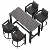 Tahoe 5-Piece Outdoor Patio Bar Table Set