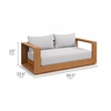 Tahoe Acacia Wood Outdoor Patio Acacia Wood Loveseat
