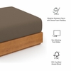 Tahoe Outdoor Patio Acacia Wood Ottoman