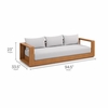 Tahoe Outdoor Patio Acacia Wood Sofa