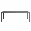 Tahoe Outdoor Patio Aluminum Extendable Dining Table in Gray