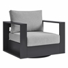 Tahoe Outdoor Patio Powder-Coated Aluminum Swivel Armchair
