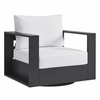 Tahoe Outdoor Patio Powder-Coated Aluminum Swivel Armchair
