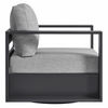 Tahoe Outdoor Patio Powder-Coated Aluminum Swivel Armchair