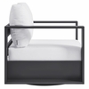 Tahoe Outdoor Patio Powder-Coated Aluminum Swivel Armchair