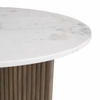 Tailo Coffee Table in White & Brass