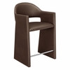 Talia 37 Inch Vegan Leather Counter Stool