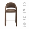 Talia 41 Inch Upholstered Fabric Bar Stool