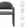 Talia Upholstered Fabric Dining Armchair